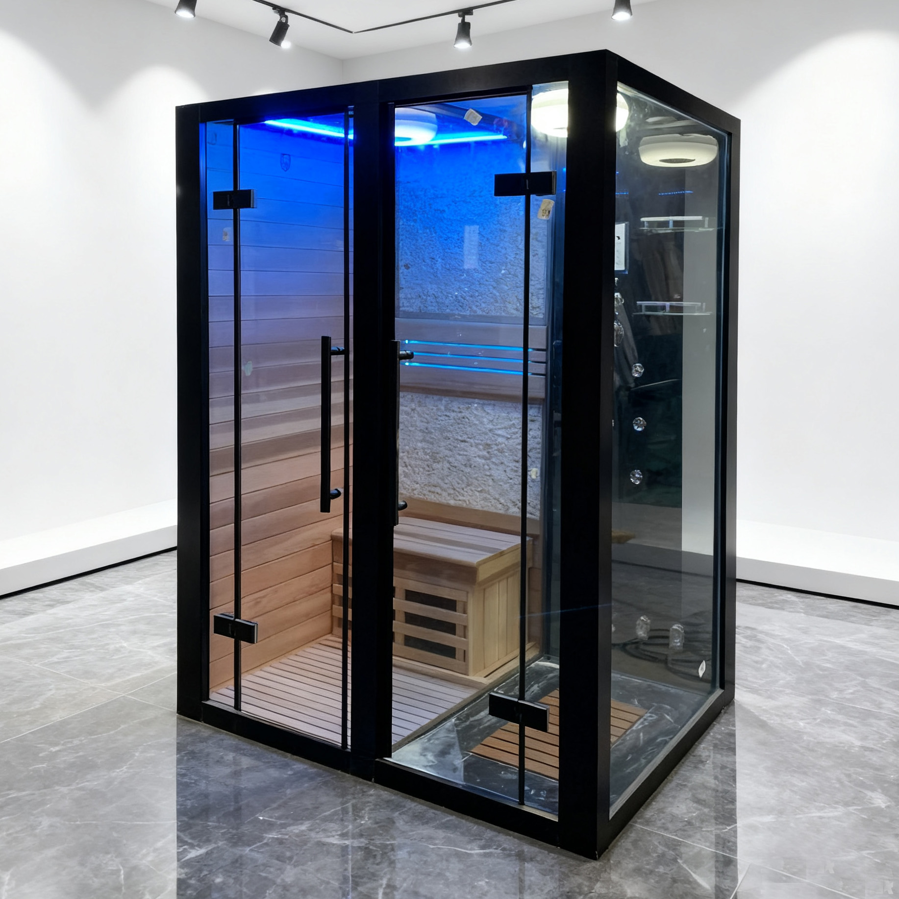 Sauna and steam shower combo new style