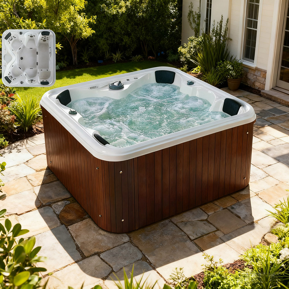 Outdoor hot tub spa for 6 person