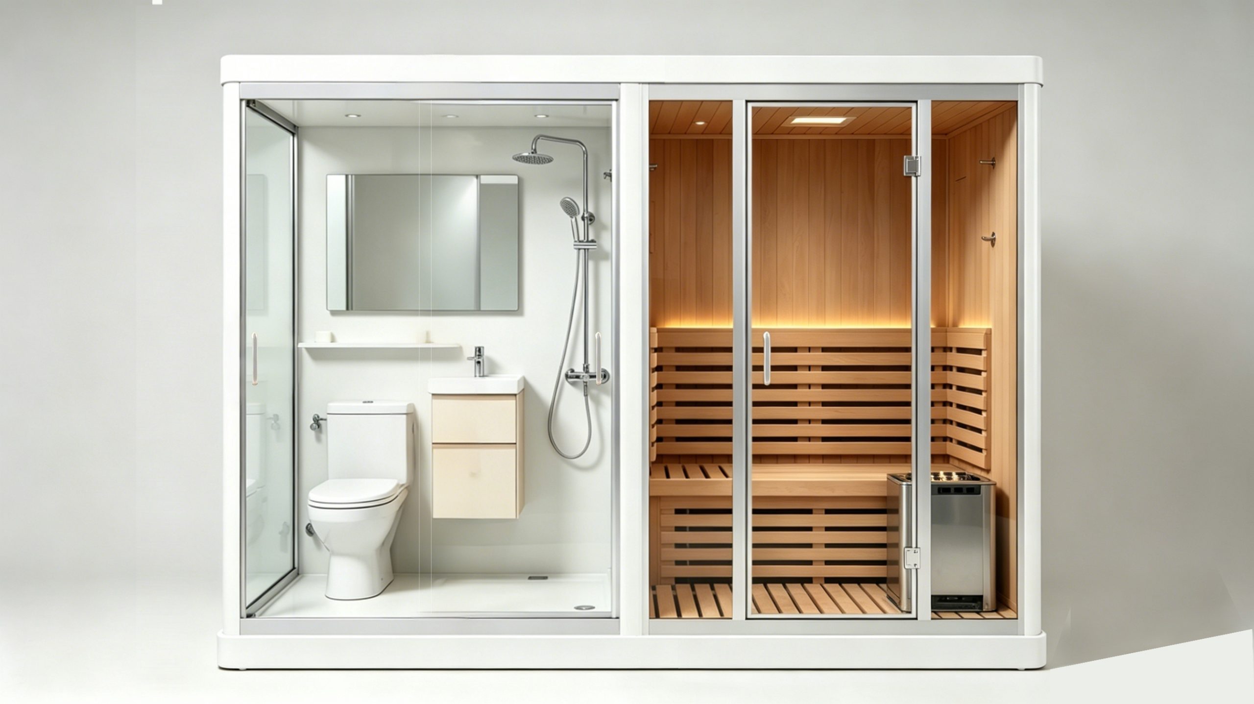 Sauna shower toilet sink one body  newly design