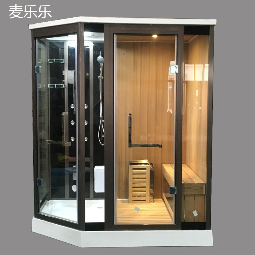 Diamond shape steam shower sauna combo 8919